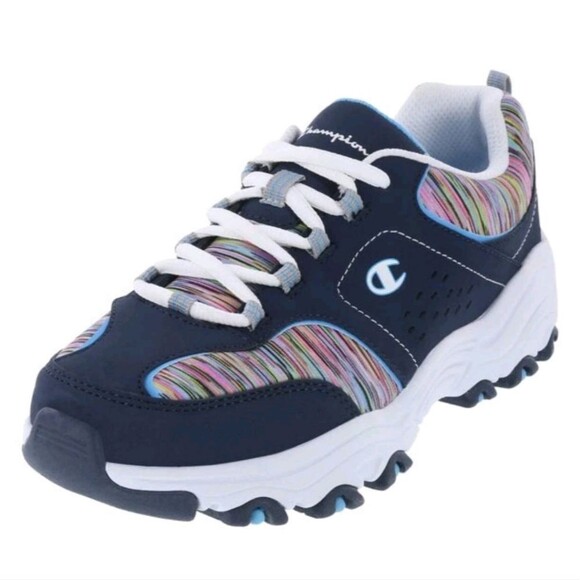 Champion Shoes - Champion Women's Margaret Stripe Jersey Running Shoes Sneakers, Sz 7